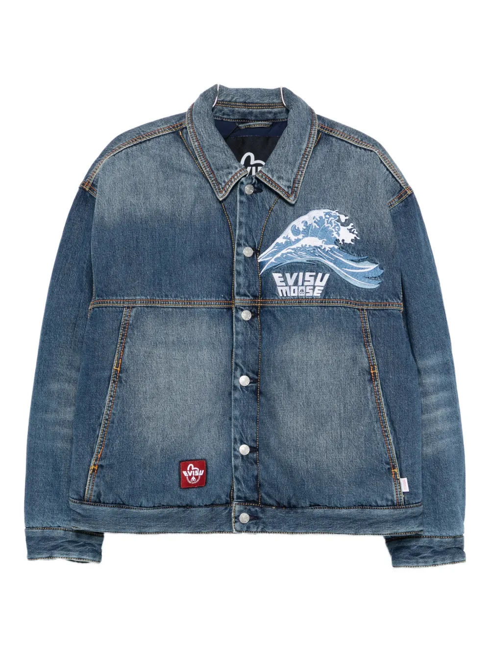 Moose Knuckles X Evisu Graphic Print Jacket In Blue