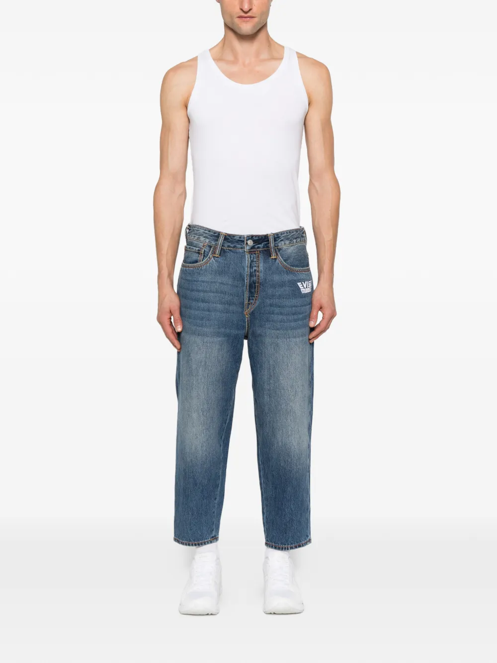 Moose Knuckles x Evisu jeans met logodetail Blauw