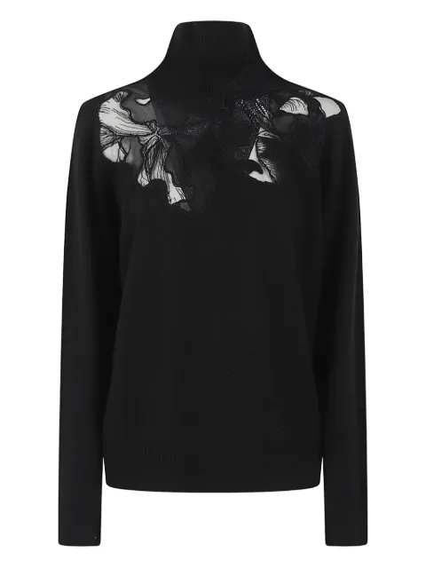 Ermanno Scervino lace-appliqué top