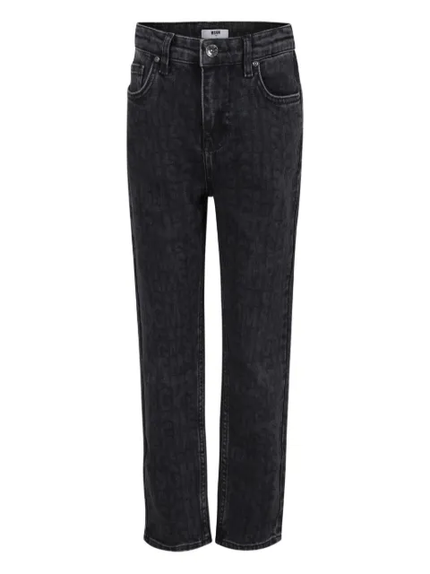 MSGM Kids jeans con motivo del logo