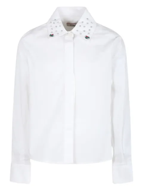 Pinko Kids embellished long-sleeve shirt