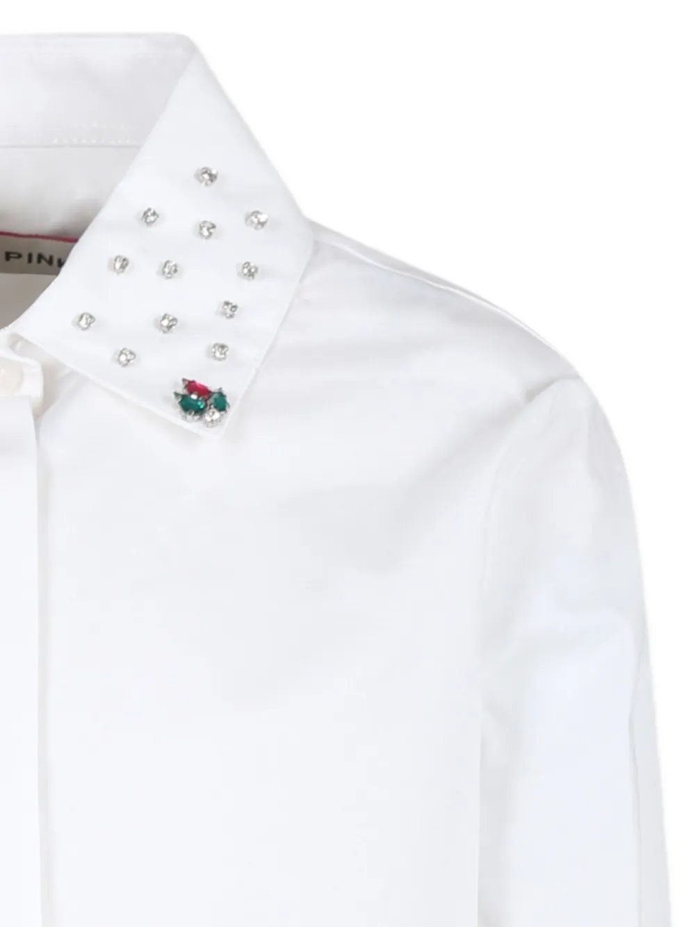 Pinko Kids Verfraaid shirt met lange mouwen Wit