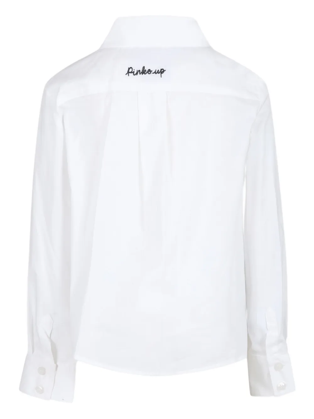 Pinko Kids Verfraaid shirt met lange mouwen Wit