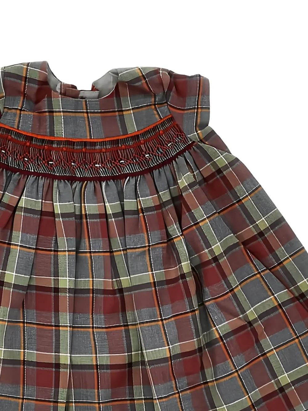 Bonpoint smocked plaid dress - Rood