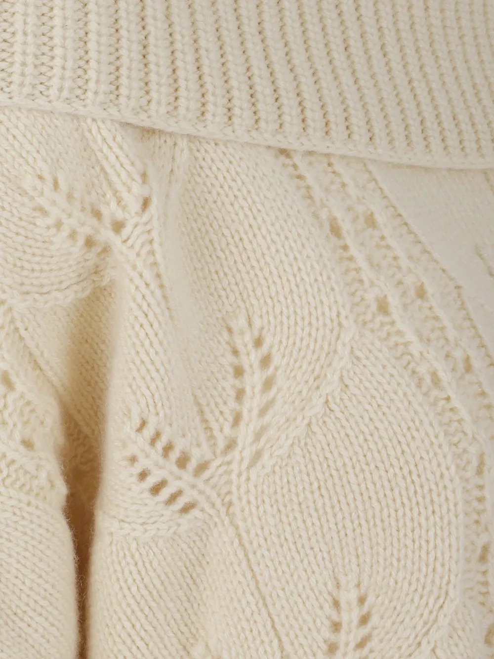 Ermanno Scervino Knitted Sweater In Neutral