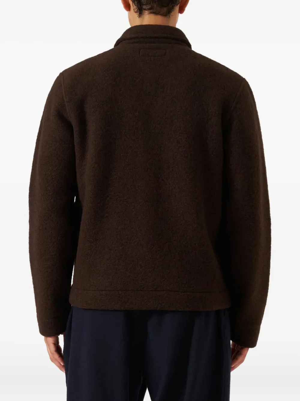 Universal Works Fleece jack met knopen Bruin