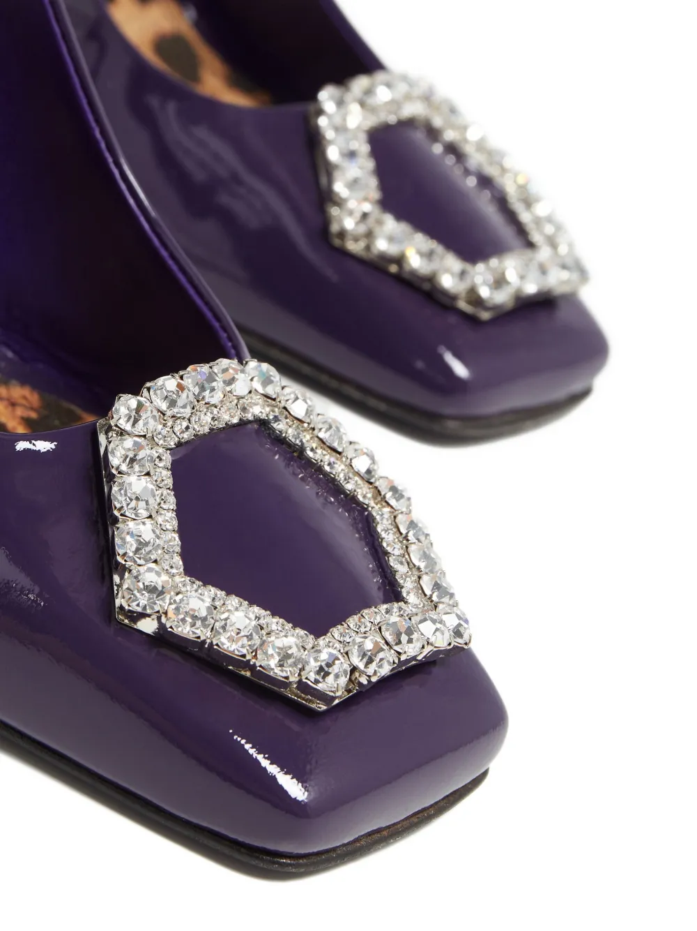 Philipp Plein 120mm Decollete Heeled Pumps In Purple