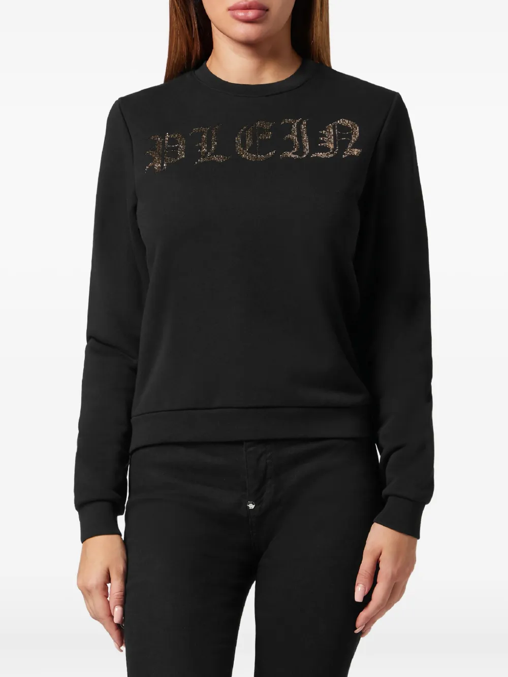 Philipp Plein Blouse verfraaid met kristal Zwart