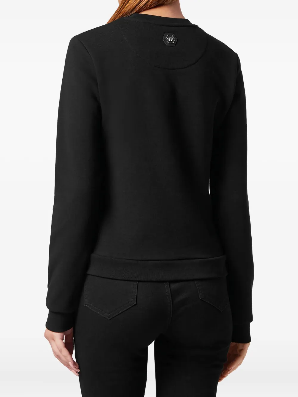 Philipp Plein Blouse verfraaid met kristal Zwart