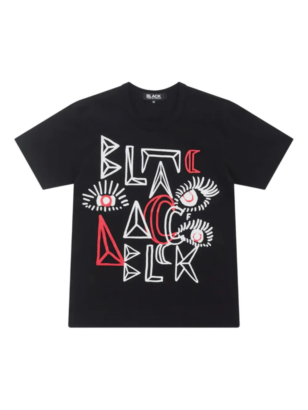 Black Comme Des Garçons graphic-print T-shirt | Black | Image 1