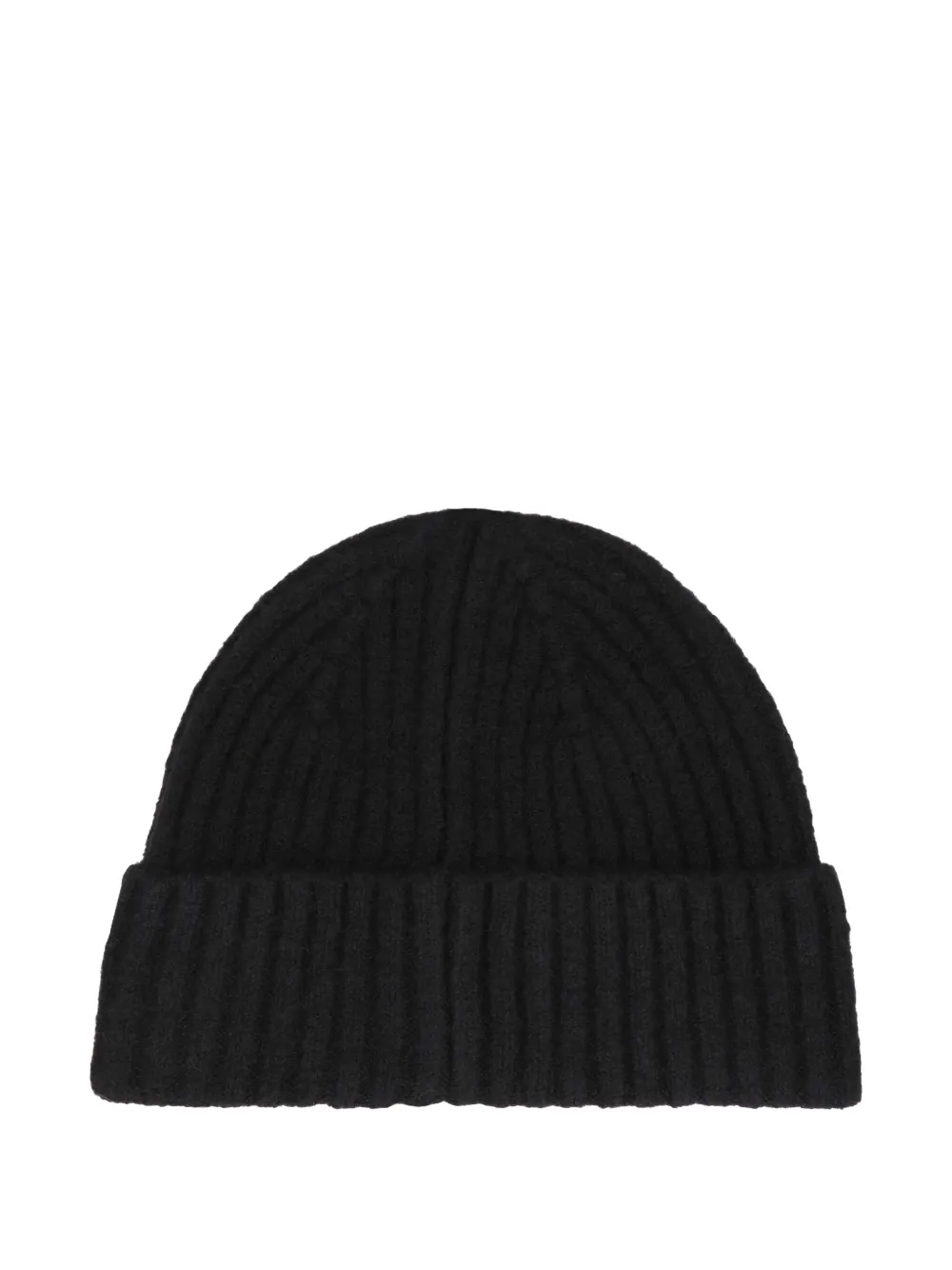 Lauren Ralph Lauren ribbed beanie hat - Zwart