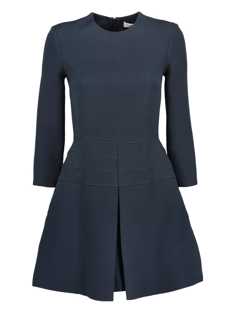 Christian Dior Pre-Owned クルーネック ドレス - ブルー