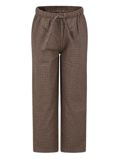 MC2 Saint Barth Kids Hypnos checked drawstring trousers
