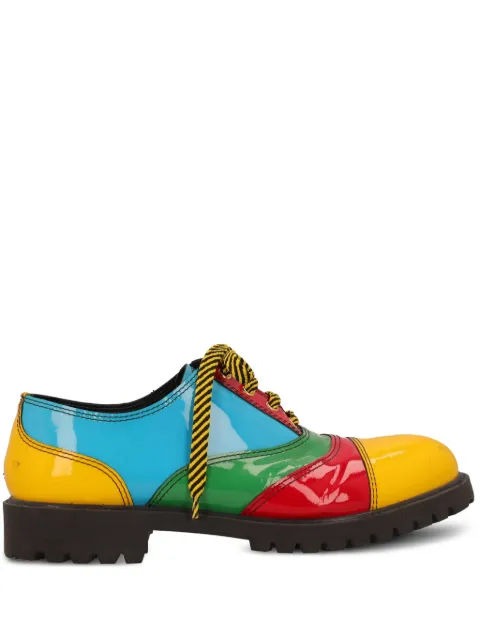 Moschino Pre-Owned patchwork derby shoes