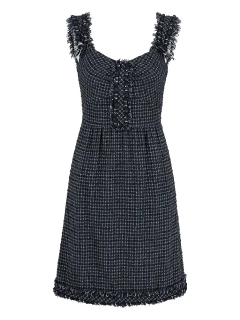 CHANEL Pre-Owned robe mi-longue en tweed