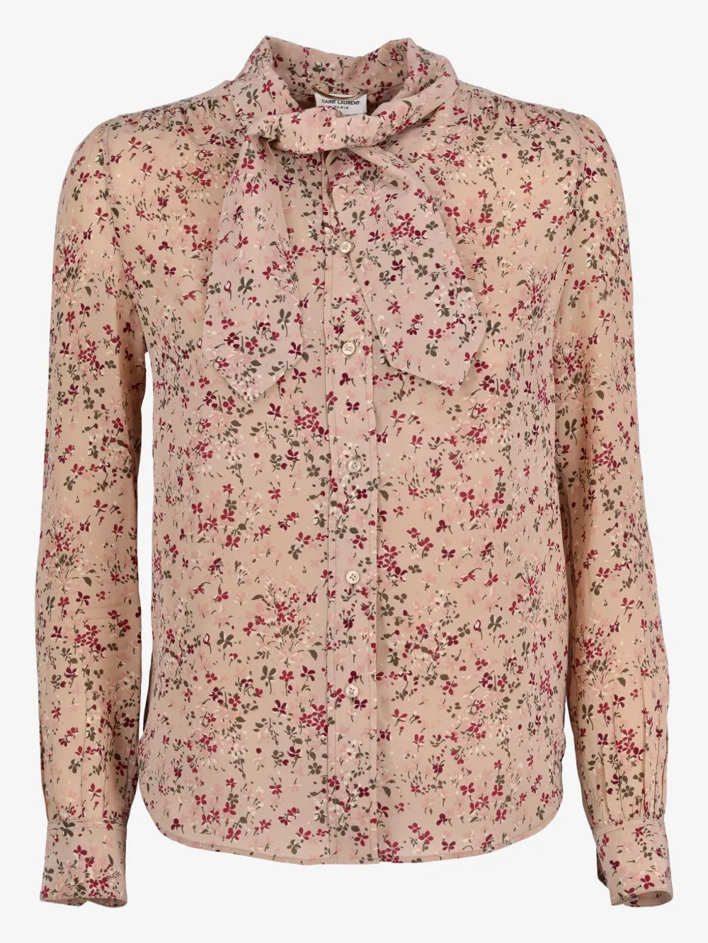 Saint Laurent Hemd mit Blumen-Print | Rosa | Image 1