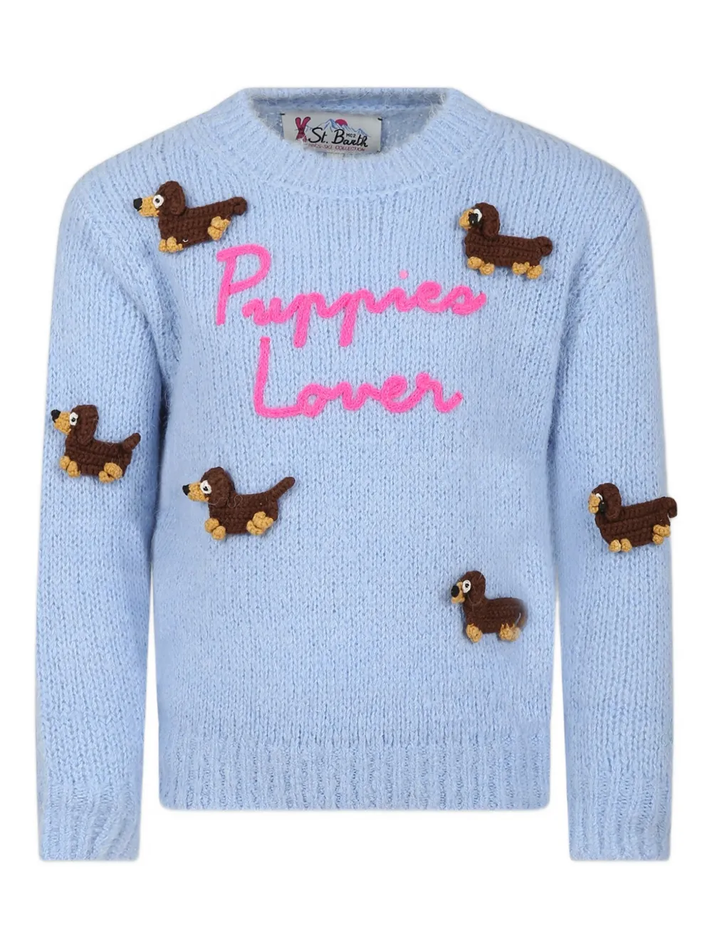 MC2 Saint Barth Kids Princess dog-motif sweater - Blu