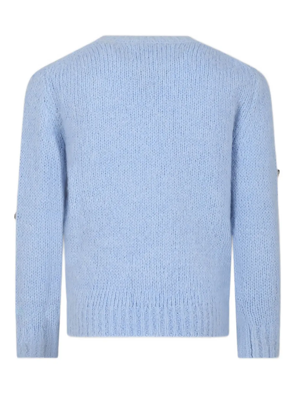 MC2 Saint Barth Kids Princess trui met hondenpatroon Blauw