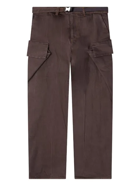 sacai Buckle cargo denim pants
