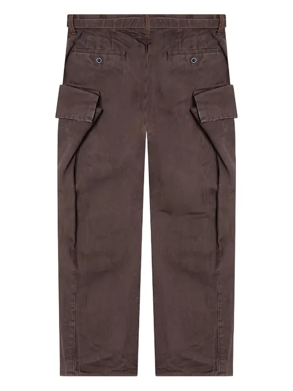 sacai denim pants ブラウン1 Sacai Buckle Cargo Denim Pants | Brown | FARFETCH AZ