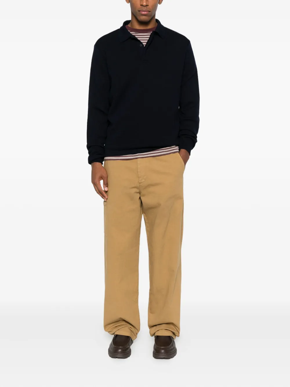 HOME CORE pocket Denim Trousers - Bruin