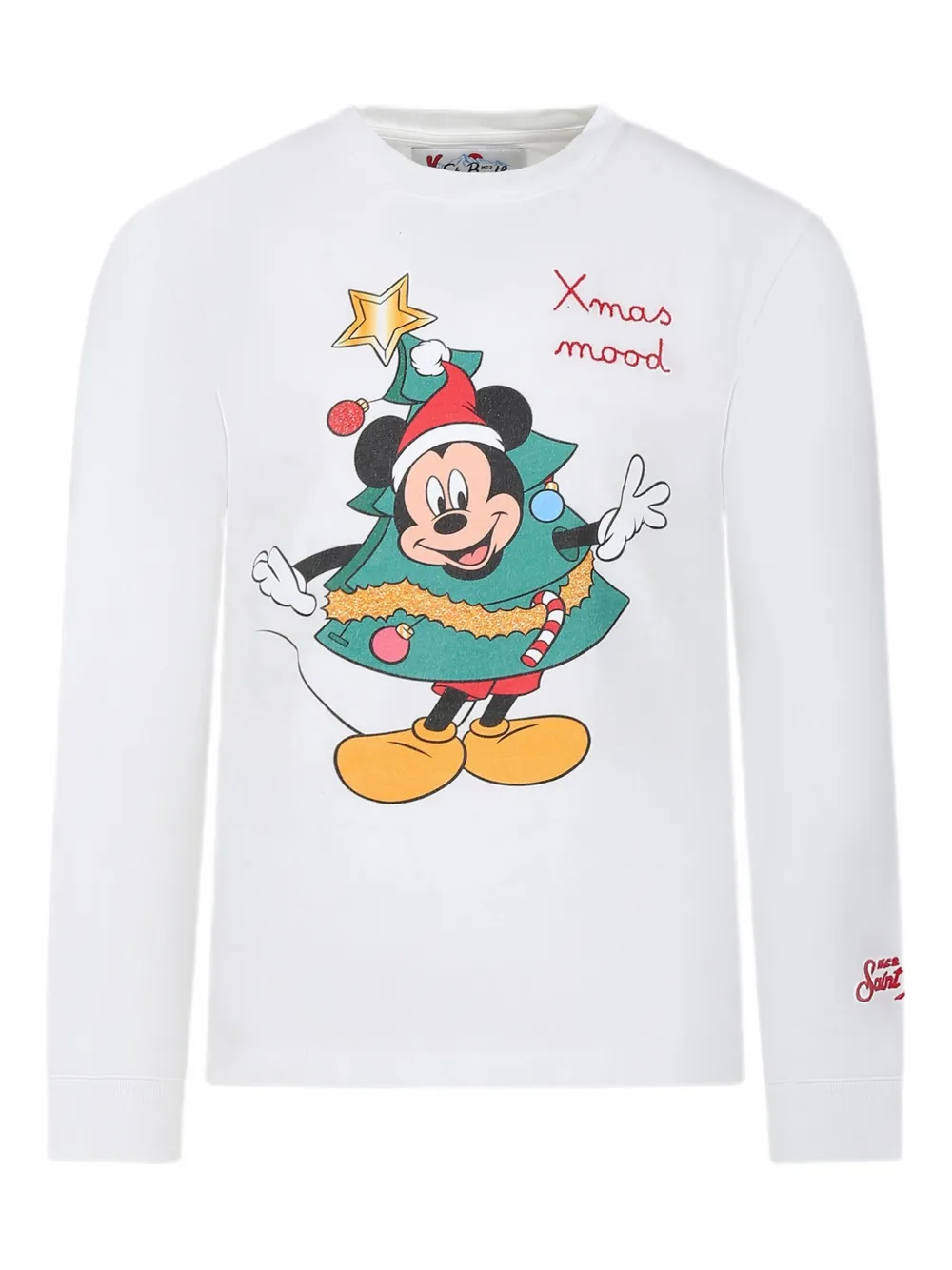 Mc2 Saint Barth X Disney Long-sleeve Graphic T-shirt In White