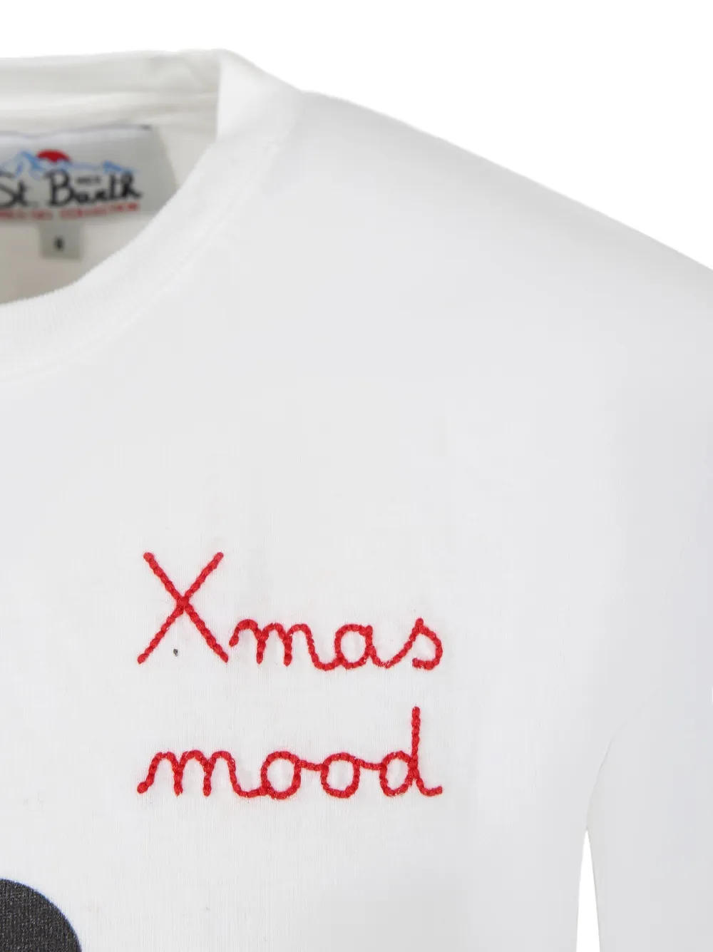 Mc2 Saint Barth X Disney Long-sleeve Graphic T-shirt In White