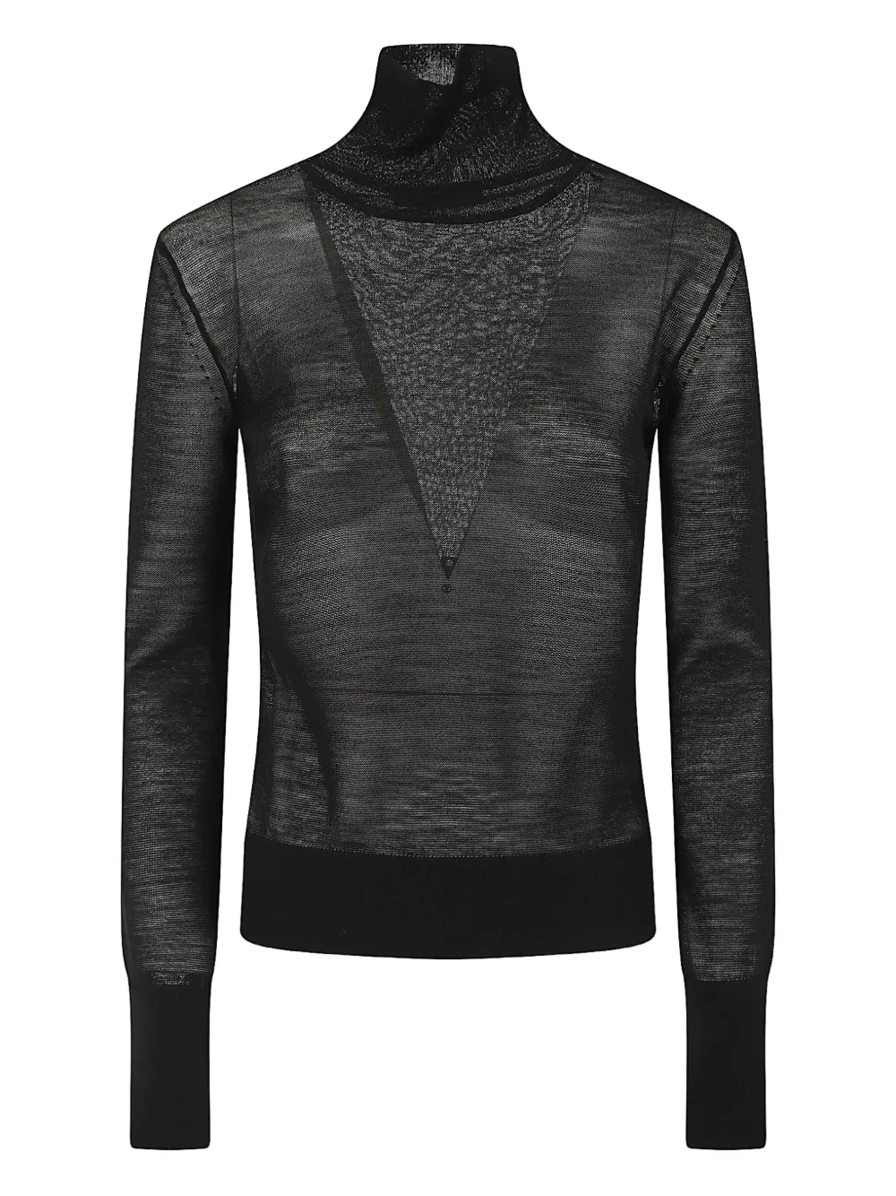 Ermanno Scervino turtleneck wool top | Black | Image 1