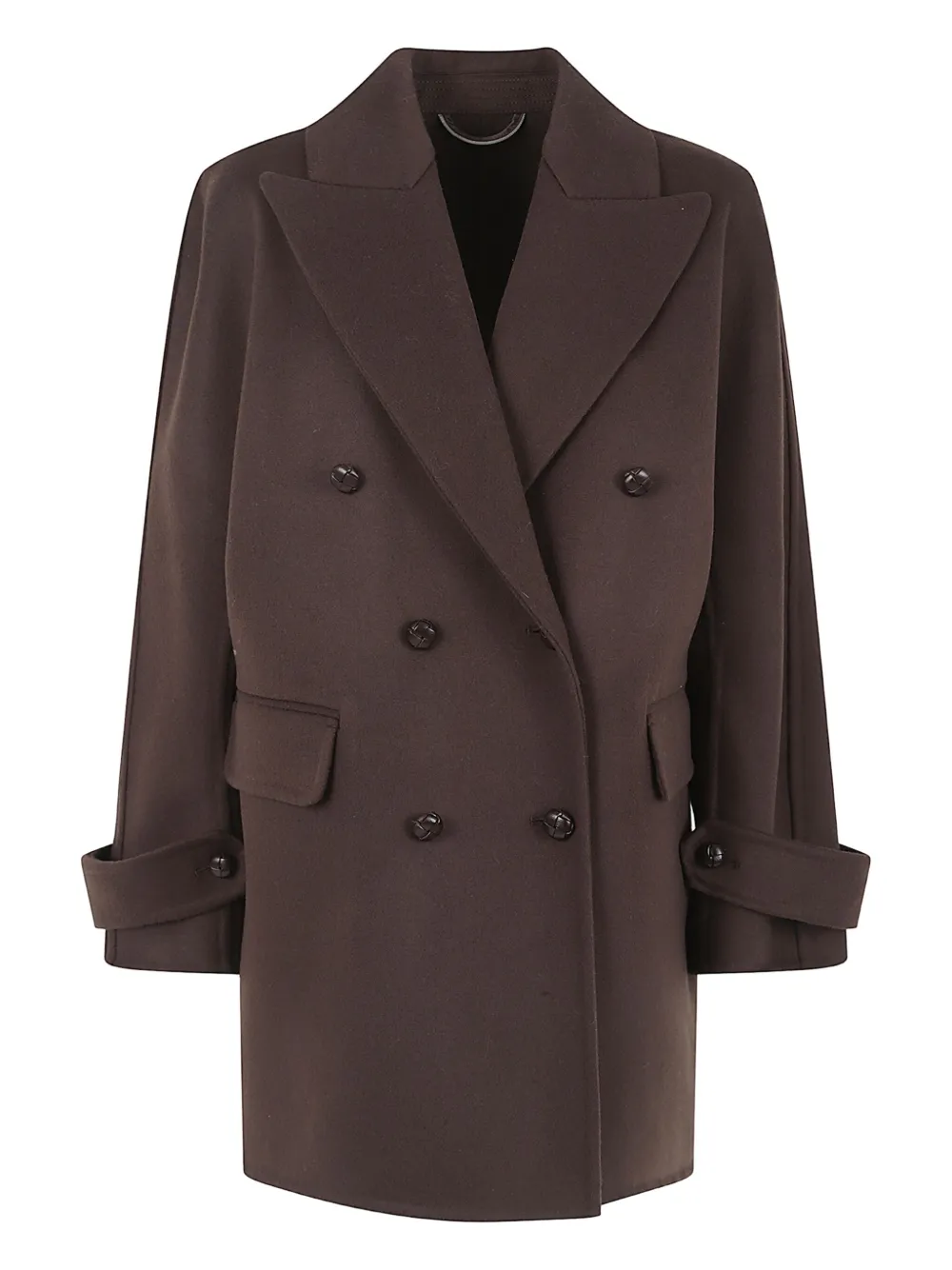 Ermanno Scervino double-breasted coat | Brown | Image 1