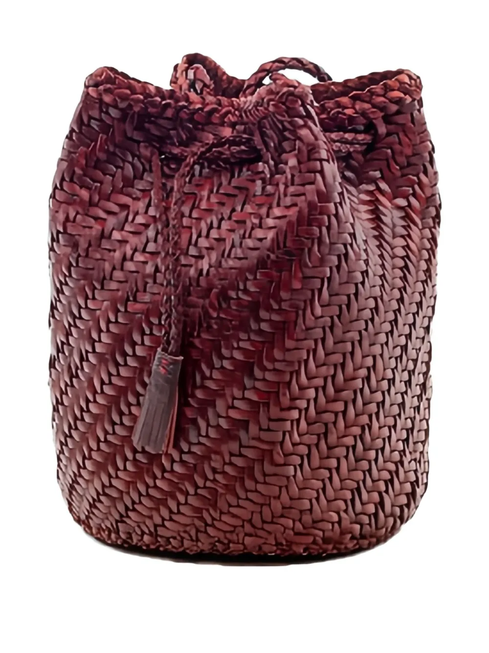 DRAGON DIFFUSION Pompom woven-tassel bucket bag | Image 2