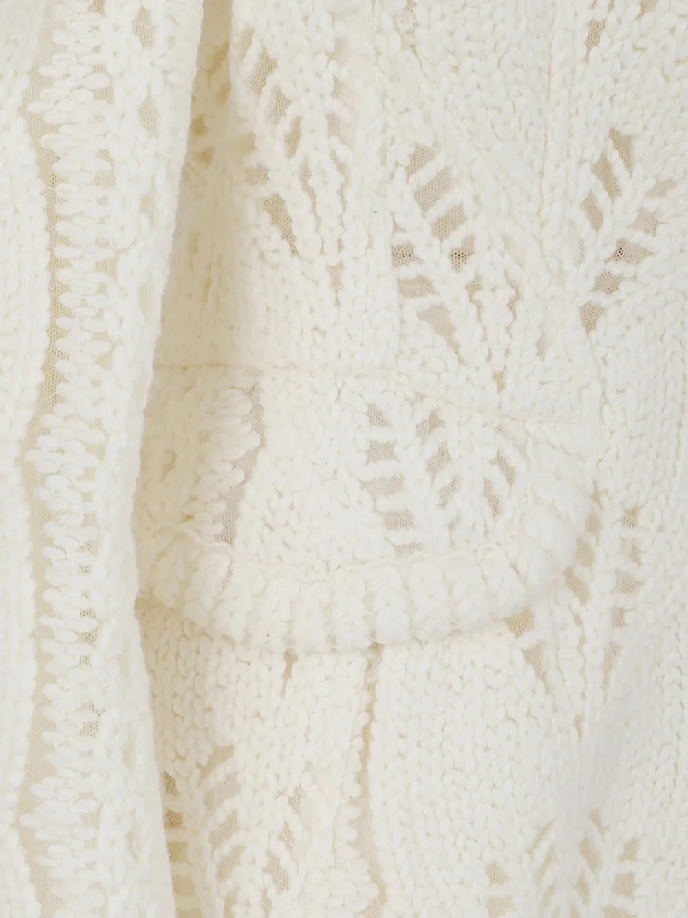 Ermanno Scervino Opengewerkt jack Wit