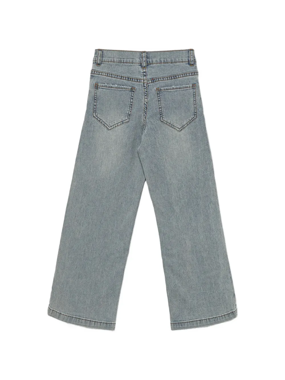 Pinko Kids Jeans met verfraaid detail Blauw