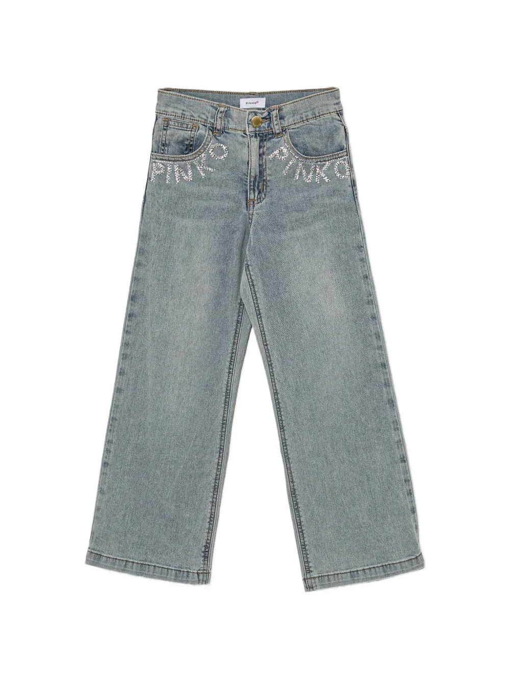 Pinko Kids Jeans con decorazione - Blu