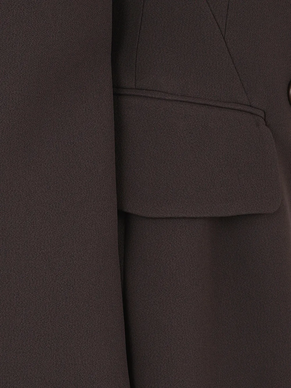 Ermanno Scervino Jack met dubbele rij knopen en zak Bruin