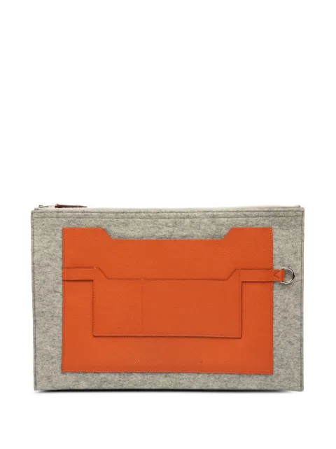 Hermès Pre-Owned 2015 Epsom and Felt Toodoo 37 clutch bag