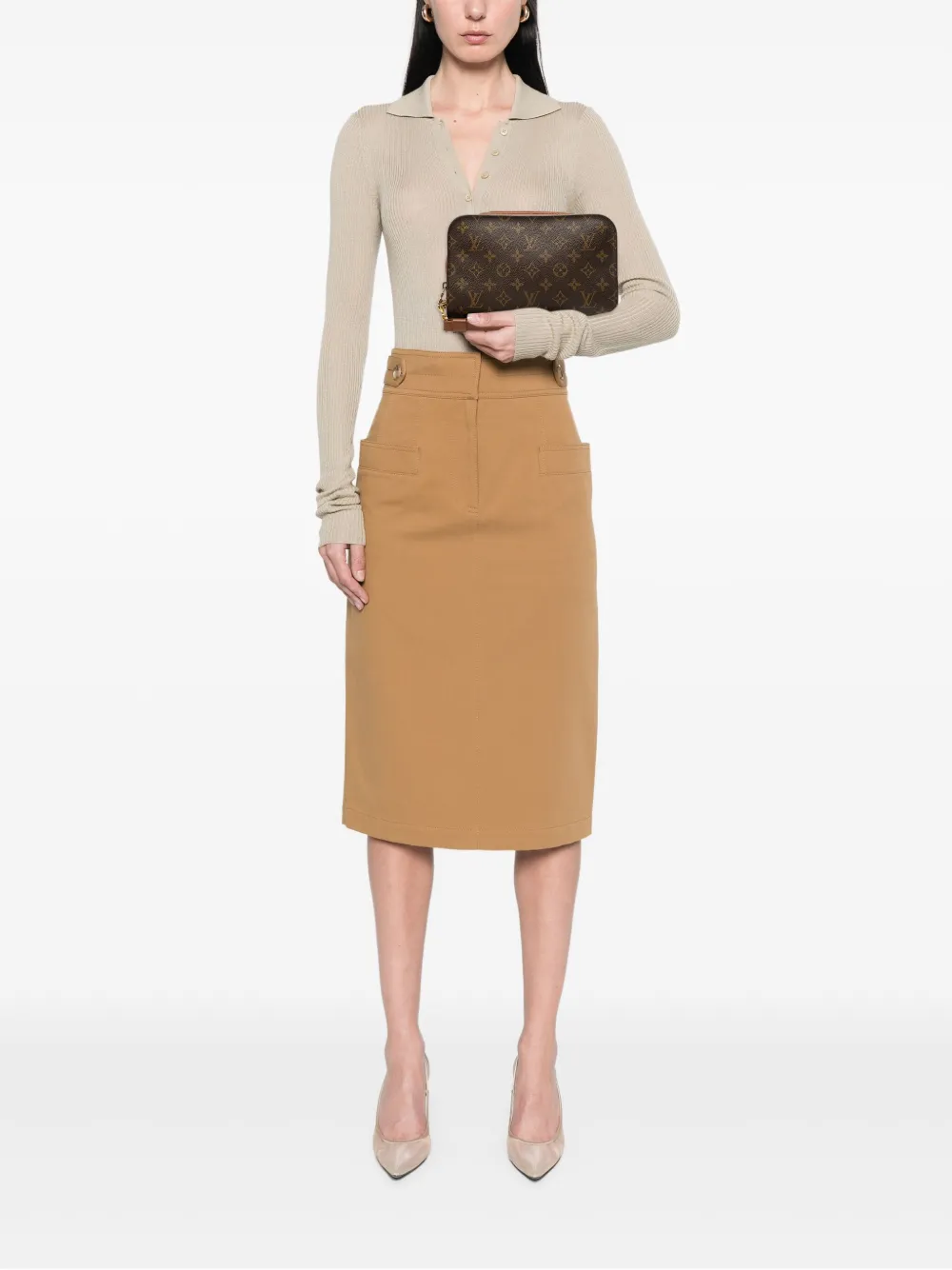 Louis Vuitton Pre-Owned 2003 Monogram Orsay clutch bag | Pre-owned | Image 2
