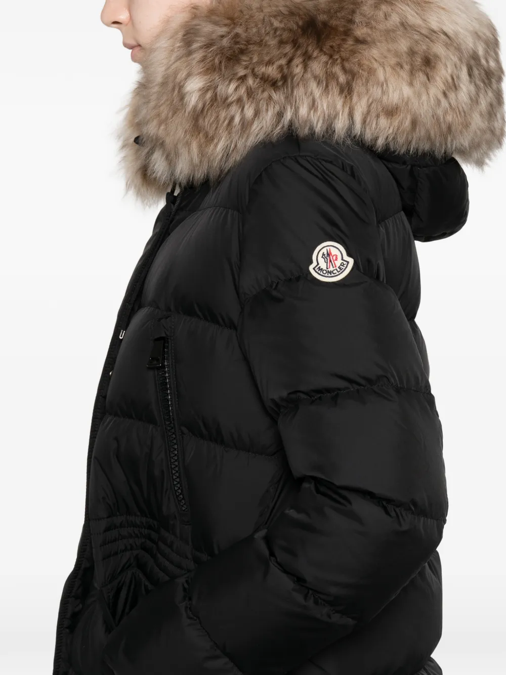 Moncler Aphroti zip-fastening coat Zwart