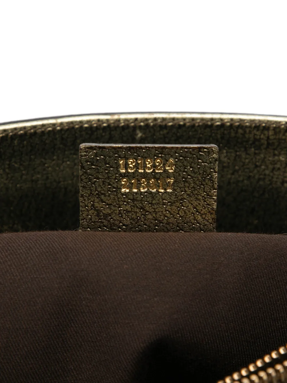 2000-2015 Metallic Calfskin Metal Bamboo Handbag