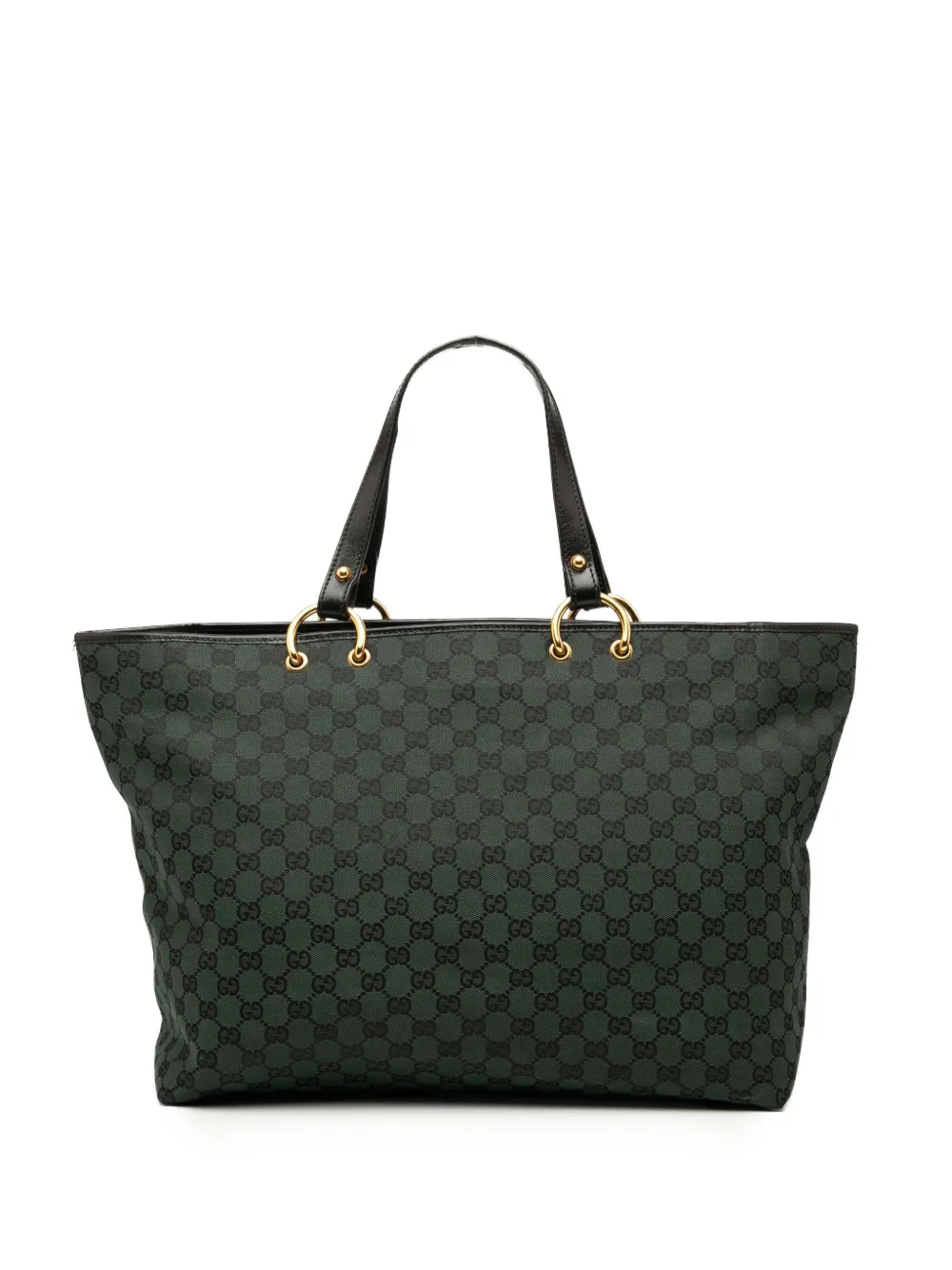 Gucci Pre-Owned 2000-2015 GGキャンバス トートバッグ - グリーン Gucci Pre-Owned 2000-2015 GGキャンバス トートバッグ - グリーン