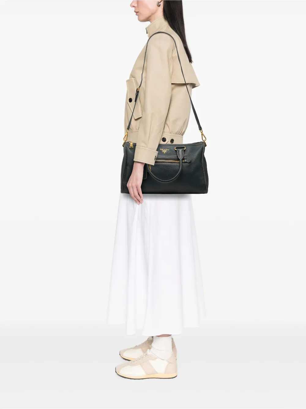 Prada Pre-Owned bolsa satchel Vitello Daino con cierre en el tope 2000-2025 | Estilos de archivo | Image 2