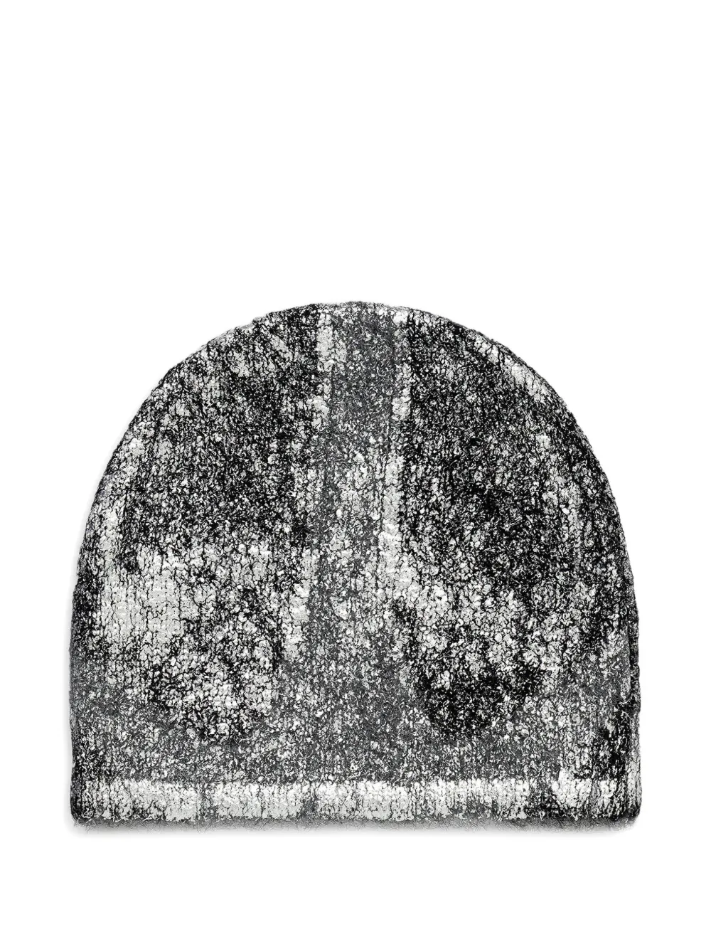 HELIOT EMIL ribbed metallic beanie hat