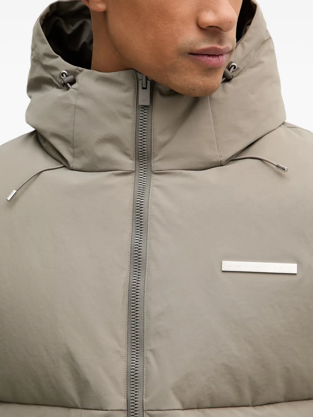 HELIOT EMIL Gewatteerd jack met capuchon Beige