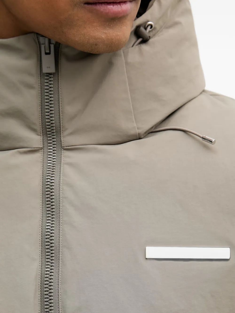 HELIOT EMIL Gewatteerd jack met capuchon Beige