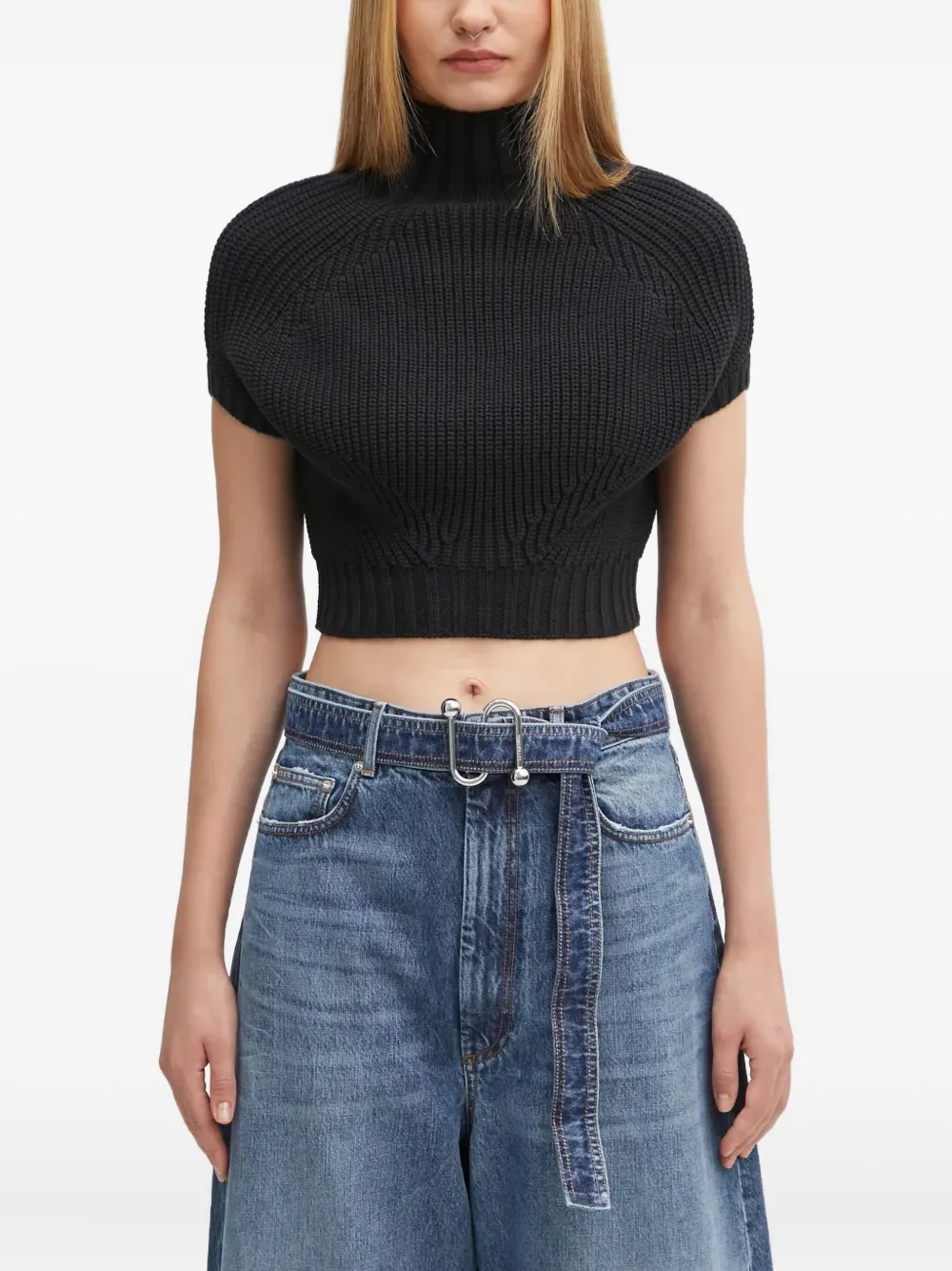 Sportmax Maglione a collo alto - Nero