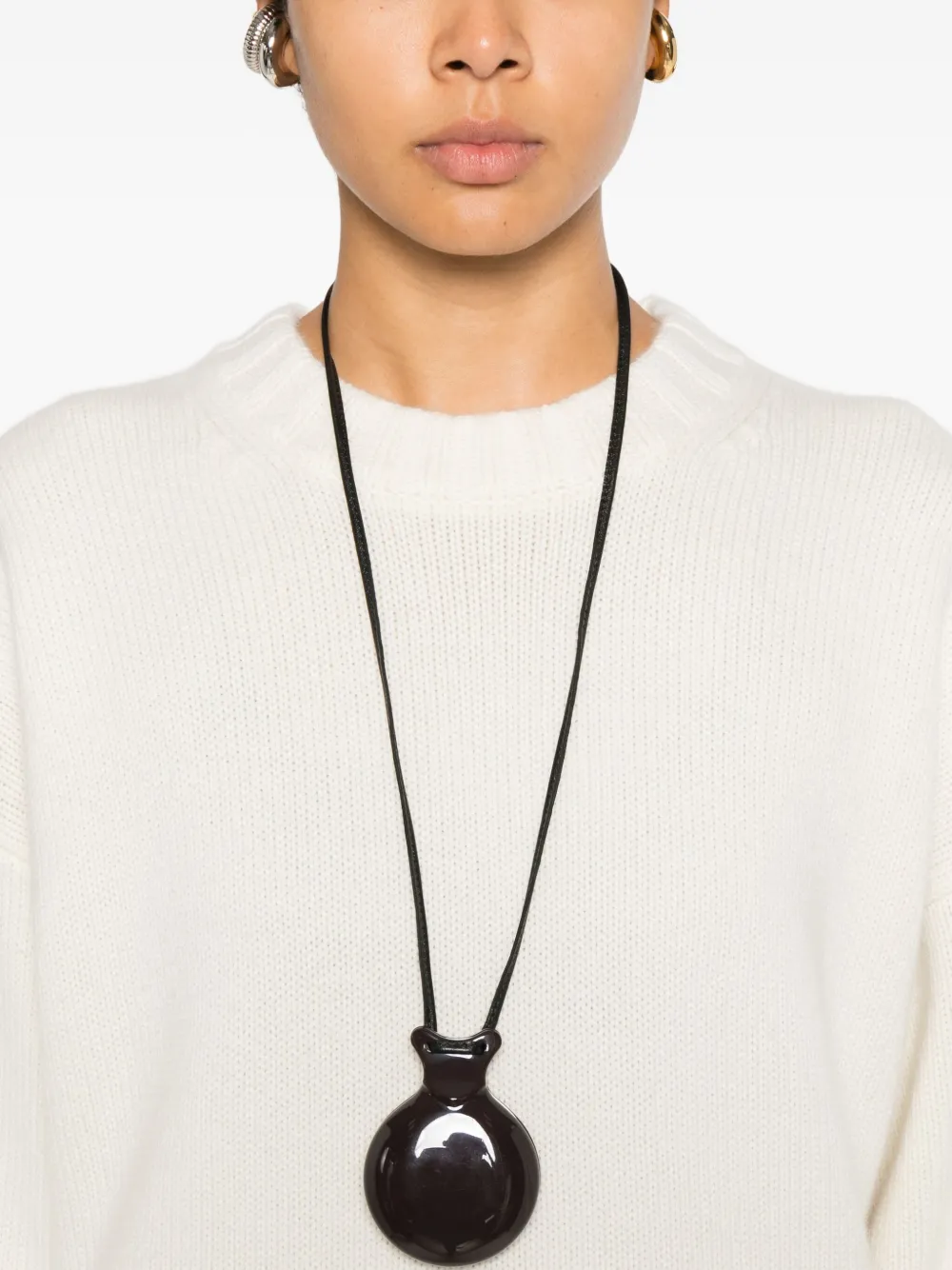 Loulou De Saison Crew-neck Sweater In White