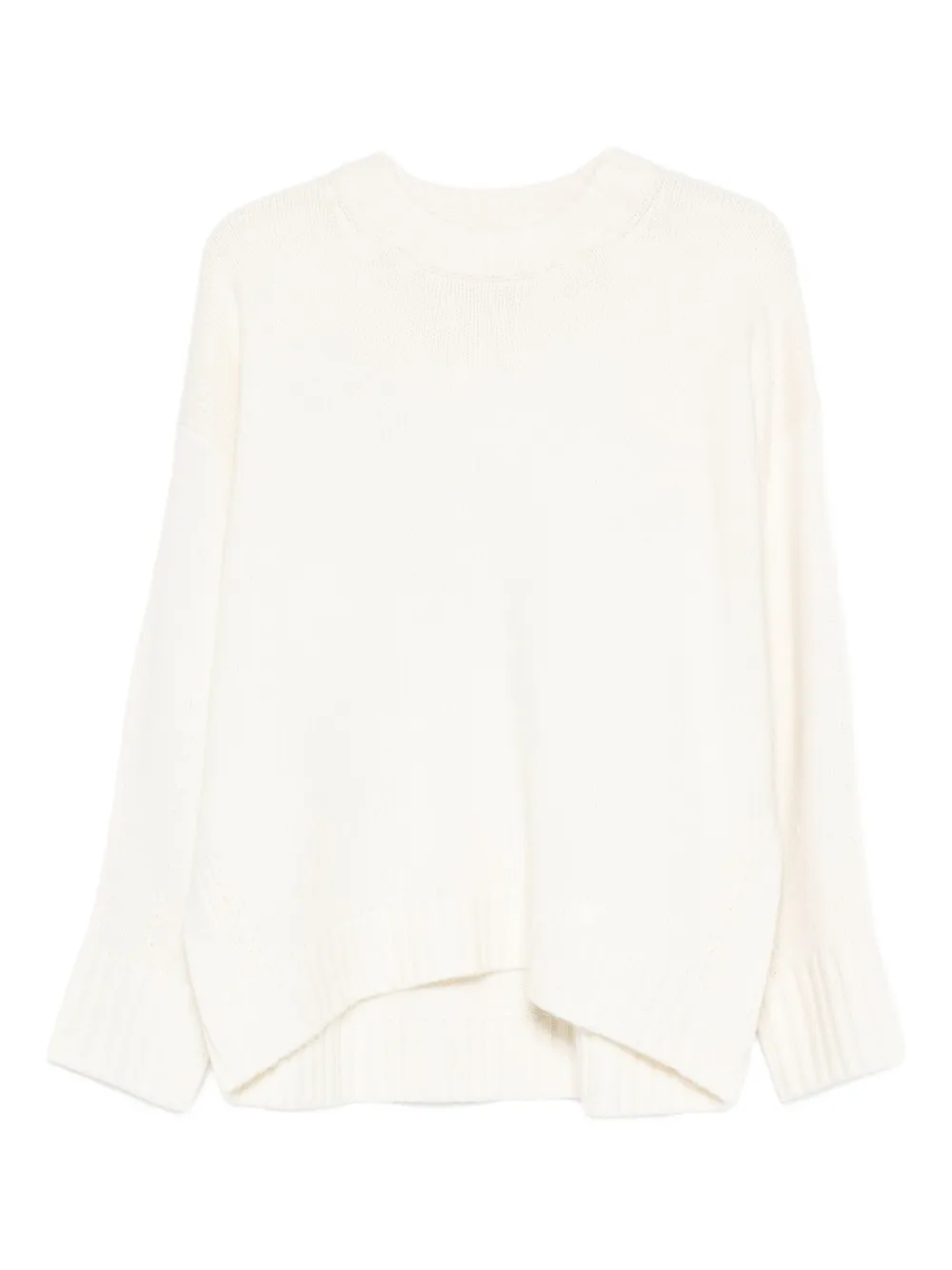 Loulou De Saison Crew-neck Sweater In White