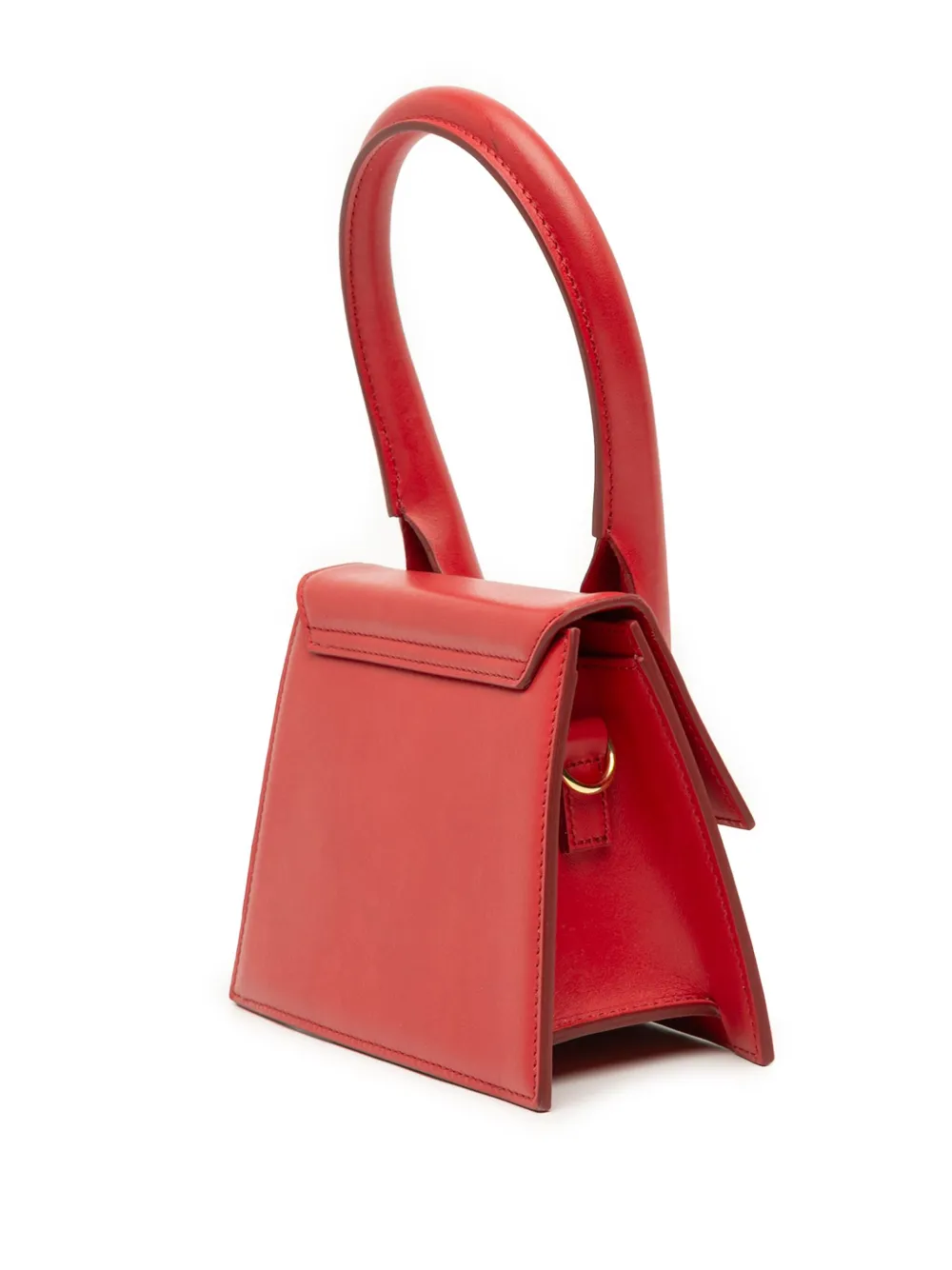 Pre-owned Jacquemus 2018-2025 Leather Le Chiquito Noeud Satchel In Red