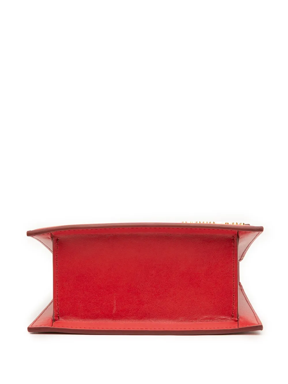 Pre-owned Jacquemus 2018-2025 Leather Le Chiquito Noeud Satchel In Red