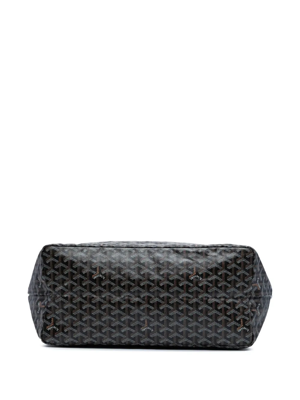 Pre-owned Goyard 2018 Ine Saint Louis Gm Tote Bag In Black