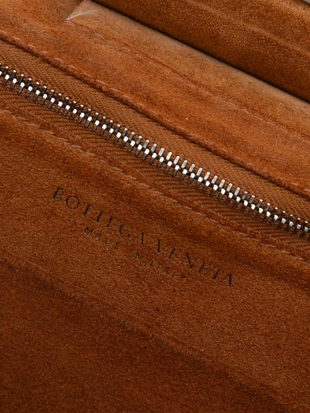 Pre-owned Bottega Veneta 2012-2025 Small Calfskin Maxi Intrecciato Arco Satchel In White